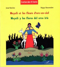 Mayeli et les fleurs d'arc-en-ciel