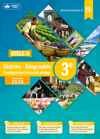 Histoire Géographie EMC 3e, Livre de l'élève