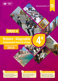 Histoire Géographie EMC 4e, Livre de l'élève