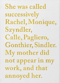 ELLE S'EST APPELEE SUCCESSIVEMENT RACHEL, MONIQUE, SZYNDLER, CALLE, PAGLIERO, GONTHI - VERSION ANGLA