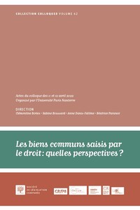 LES BIENS COMMUNS SAISIS PAR LE DROIT : QUELLES PERSPECTIVES ? - VOL62 - ACTES DU COLLOQUE DES 11 ET