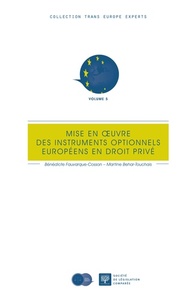 MISE EN OEUVRE DES INSTRUMENTS OPTIONNELS EUROPÉENS DE DROIT PRIVÉ