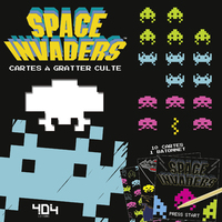 Space Invaders - Cartes à gratter culte