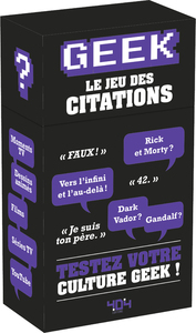 Geek : le jeu des citations