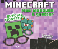 Minecraft - Pochettes de masques à gratter spécial monstres !