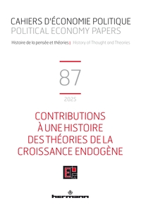 Cahiers d'économie politique n°87
