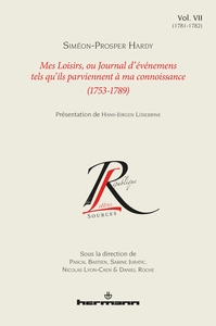 Mes loisirs ou Journal d'événemens tels qu'ils parviennent à ma connoissance (1753-1789), Volume 7