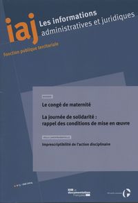 Le congé maternité - iaj n 5 mai 2014