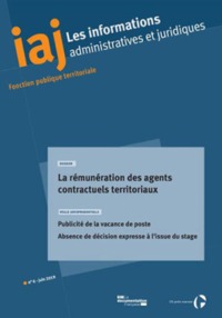 La rémunération des agents contractuels territoriaux