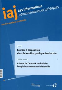 iaj n.12-2017 - la mise à disposition dans la fonction publique territoriale