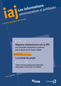 Iaj N.4 avril 2020 Régimes indemnitaires de la FPT