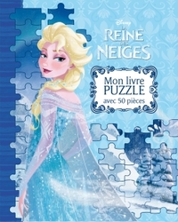 LA REINE DES NEIGES - MON LIVRE PUZZLE - 5 PUZZLES 50 PIECES - DISNEY