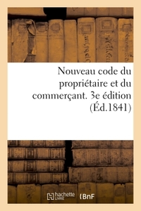 Nouveau code du propriétaire et du commerçant