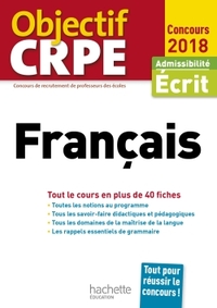 Objectif CRPE En Fiches Français - 2018