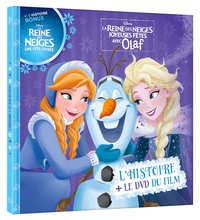 LA REINE DES NEIGES - JOYEUSES FETES AVEC OLAF - LIVRE DVD - DISNEY - .