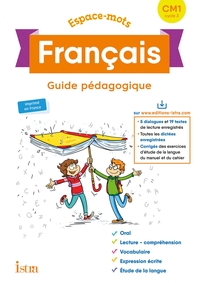 ESPACE-MOTS FRANCAIS CM1 - GUIDE PEDAGOGIQUE - ED. 2020