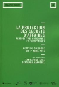 la protection de secrets d affaires perspectives nationales et europeennes