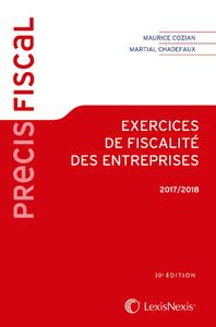 EXERCICES DE FISCALITE DES ENTREPRISES 2017 - 2018