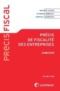 PRECIS DE FISCALITE DES ENTREPRISES 2018-2019