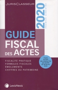 GUIDE FISCAL DES ACTES 1ER SEMESTRE 2020