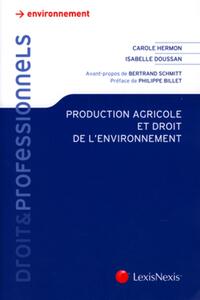 Production agricole et droit de l'environnement