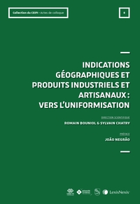 IG ET PRODUITS INDUSTRIELS ET ARTISANAUX : VERS L'UNIFORMATISATION ? (ACTES DE COLLOQUE N 6)
