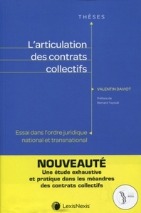 L ARTICULATION DES CONTRATS COLLECTIFS