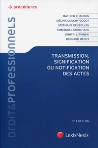 transmission signification ou notification des actes