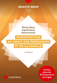 INTRODUCTION AU DROIT DES PERSONNES ET DE LA FAMILLE - TRAVAUX DIRIGES