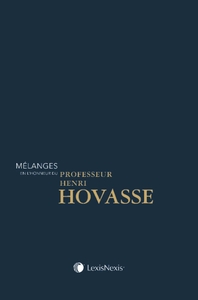 melanges en l honneur du professeur henri hovasse