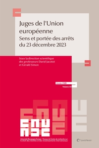 LES JUGES DE L'UNION EUROPEENNE ET LE SPORT - SENS ET PORTEE DES ARRETS DE LA CJUE DU 20 DECEMBRE 20