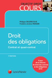 DROIT DES OBLIGATIONS - CONTRAT ET QUASI-CONTRAT