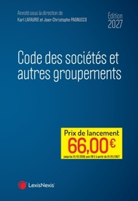 CODE DES SOCIETES ET AUTRES GROUPEMENTS 2027