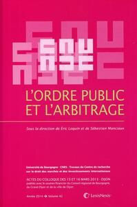 L'ordre public et l'arbitrage