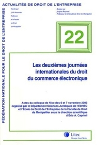 2e journees internationale du droit du commerce electronique