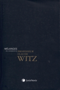 melanges en l honneur du professeur claude witz