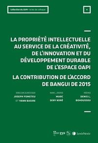 LA PROPRIETE INTELLECTUELLE AU SERVICE DE LA CREATIVITE ET DU DEVELOPPEMENT DE L'ESPACE OAPI - DEFIS