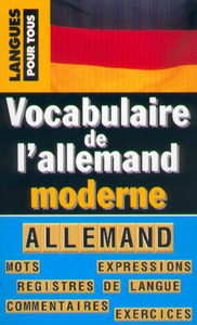 Vocabulaire de l'allemand moderne