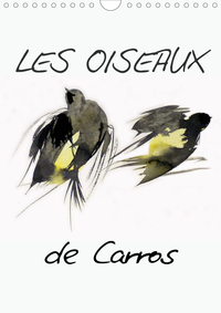 LES OISEAUX DE CARROS (CALENDRIER MURAL 2020 DIN A4 VERTICAL) - OISEAUX, AQUARELLES (CALENDRIER MENS