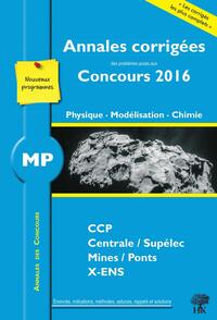 Annales des concours 2016 MP physique modélisation et chimie