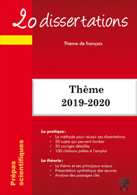 20 DISSERTATIONS SUR LE THEME FRANCAIS 2019-2020 PREPA SCIENTIFIQUE DEMOCRATIE