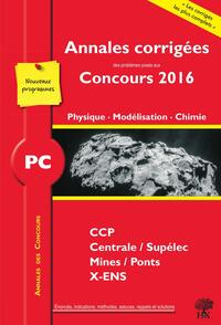 Annales des concours 2016 PC physique modélisation et chimie