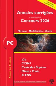 Annales des Concours 2026 – PC Physique, Modélisation et Chimie