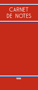 CARNET DE NOTES REPORTER ROUGE