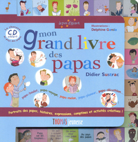 Mon grand livre des papas + cd offert