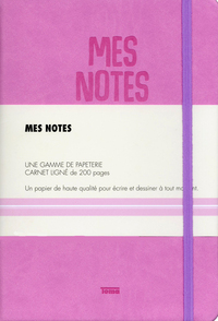 CARNET SIMILI CUIR ROSE