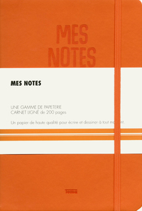 CARNET SIMILI CUIR ORANGE