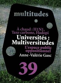 MULTITUDES N 39 / UNIVERSITE ET ESPACE PUBLIC OPPOSITION