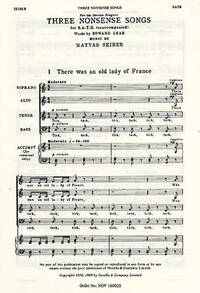 MATYAS SEIBER: THREE NONSENSE SONGS CHANT