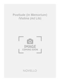 ALEXANDER MACKENZIE: POSTLUDE (IN MEMORIUM) ORGAN/VIOLINS (AD LIB)